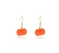 QLUYCKW Cute Pumpkin Earrings Alloy Cartoon Maple Leaves Corn Turkey Mushroom Statement Stud Earrings Fall Thanksgiving Gratitude Party Jewelry Gift for Women, M, Zinc, No Gemstone