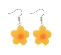 QLUYCKW Funny Earrings Sweet Fresh Handmade Colorful 3D Cut Dinosaur Bottle Flower Eggs Simulation Animal Food Dangle Earrings for Women Environmental theme, Acrylic, No Gemstone
