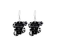 QLUYCKW Goth Ouija Board Planchette Earrings Unique Chic Tarot Cards Punk Triple Moon Goddess Evil Eye moth Earrings for Women Halloween Gothic Jewelry, Acrylic, No Gemstone