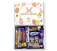 QLV Easter Chocolates Selection Box. Letterbox Gift Assortment Featuring 10 x Chocolate Bars. Perfect for an Egg Hunt, Chocolate Hamper or Chocolate Lovers Gifts.