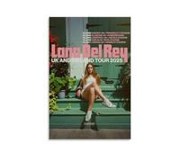 QLVHZGRND Lana Del Poster Rey Music 2025 Tour Cover Music Posters for Room Aesthetic Canvas Wall Art Bedroom Decor16x24inch(40x60cm)