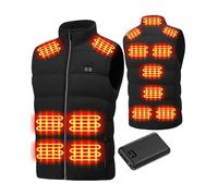 QLWY-MQ Electric Heated Gilet for Men: Lightweight Heated Body Warmer - Winter Smart Heating Jacket with Battery Pack for Outdoor Hiking Skiing Camping Hunting Fishing Riding