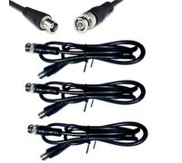 QLXHBOT BNC Male to BNC Female Plug Adapter CCTV Extension Coaxial Line Cable 1m /3ft Long -3Pcs