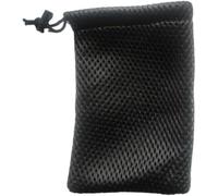 QLXHBOT Nylon Mesh Drawstring Bag,Small Storage Pouch String Bags for Lipstick Cosmetic Jewelry Key,10 x 15cm/6" x 4"Black, 5Pcs