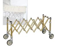 QLXYYFC Aluminum Alloy Coffin Rack Folding Cart For Funeral,Funeral Stretcher Church Truck Coffin Rack Cart, Foldable Cart(Dark Blue)