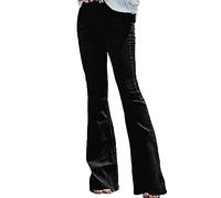 QLXYYFC Bootcut Jeans Women's Jeans High Waist Bootcut Stretch Jeans Flared Trousers Wide Leg Jeans S-XXL (Color : Black, Size : S)