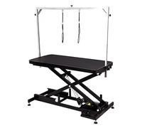 QLXYYFC Electric pet Grooming Table for Large Dogs,Dog Grooming Table with Non-Slip Rubber Tabletop, Two Nooses & Clamps & Arms