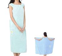 QLXYYFC Womens Bath Skirt with Snaps Soft Fluffy Coral Fleece Bath Towel Wearable Robes for Women Beach Spa Sauna Towelling Robe Cover up Dress Gown Bathrobe