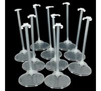 Qlychee 10pcs Transparent Stand Support for Dolls Mini Display Holder