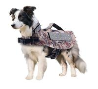 QLYEQI Coyote Vest for Small Dogs, Anti-Bite & Predator Protective Tactical Dog Harness, Puncture-Resistant & Lightweight with Handle Adjustable Fit with & Breathable Linings(FYF06,XS16.5in)