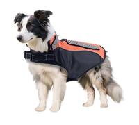 QLYEQI Coyote Vest for Small Dogs, Anti-Bite & Predator Protective Tactical Dog Harness, Puncture-Resistant & Lightweight with Handle Adjustable Fit with & Breathable Linings(FYF08,S18.1in)