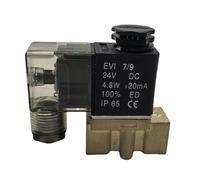 QLYMDDSA 2P025-08T Brass two-position two-way solenoid valve 06T One in and one out pneumatic valve Fluid control valve switch, 0-100°C(2p025-08T LED,24V)