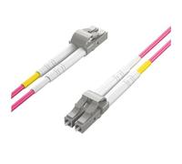 QLYUEUI 1pc OM4 LC-LC UPC Duplex Fiber Patch Cable LSZH Jacket 10G/40G/100G for Cisco/Juniper SFP+/QSFP+ Transceiver modules(2m)