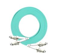 QLYUEUI 1pcs 10G OM3 Multimode Fiber Optic Patch Cord SC/FC/LC/ST - Duplex Multimode Fiber Jumper Cable, 5m/10m/15m, Custom(1PCS MM DX LC-ST 2.0,5)