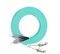 QLYUEUI 1pcs 10G OM3 Multimode Fiber Optic Patch Cord SC/FC/LC/ST - Duplex Multimode Fiber Jumper Cable, 5m/10m/15m, Custom(1PCS MM DX LC-FC 2.0,1M)
