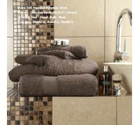 QM-Bedding Luxuries 6 Pieces Towels Set Egyptian Cotton 700gsm Extra Soft (2 x Bath Sheets, 2 x Bath Towels 2 x Hand Towels) (Camel / Dark Brown)