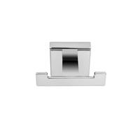 QM511741 Flexi-Fix Easy to Fit Cheadle Chrome Plated Square Design Double Robe Hook
