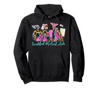 QMA Leopard Western Qualified Medication Aide Graduation Pullover Hoodie
