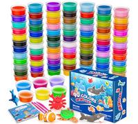 QMAY 90 Colors Air Dry Clay Kit - Ultra Light Magic Modeling Clay for Kids, DIY Craft Dough, Creative Art Supplies for Boys & Girls