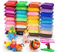 QMAY Air Dry Clay, 36 Colors Ultra Light Magic Clay, No-Toxic Modeling Clay & Dough, Modeling Clay for Kids with Tools, Gift for Kids