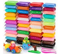 QMAY Air Dry Clay, 48 Colors Ultra Light Magic Clay, No-Toxic Modeling Clay & Dough, Modeling Clay for Kids with Tools, Gift for Kids
