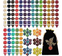 QMAY DND Dice Set, 25x7 (175pcs) Polyhedral Dice Compatible with Dungeon and Dragons MTG Table Games RPG DND.