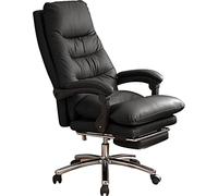 QMBHOZ Executive Office Chair, Modern Style, Black Chair, Ergonomic, Faux Leather, 360° Swivel, 440 lbs Capacity, Adults, Indoor Use
