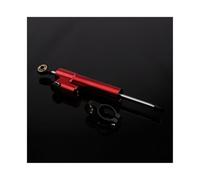 QmeNa Motorcycle adjustable stabilizer Motorcycle Adjustable Damper Universal Adjustable Damper CNC Aluminium Alloy 256MM Steering Stabilizer Motorcycle Shock Absorber Stabilization