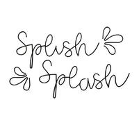 Qmetalart Splish Splash Bathroom Decor Wall Art Black Metal Wire Words Funny Signs Housewarming Wedding Gift Ideas