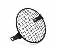 QMFEZL Motorcycle Headlight Guard Protector Motorcycle Headlight Lamp Square Mesh Grille Housing Cove Cap Protector Motorbike Headlamp Shield Protection Accessories