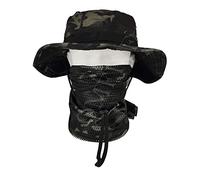 QMFIVE Tactical Boonie Hat, Unisex Camouflage Rounded Hat Fisherman Sun Protection Cap for Outdoor Airsoft Paintball Climb Camping (A-BC, 1)