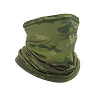 QMFIVE Tactical Camouflage Scarf, Men and Women Multi-purpose Military Headband Style Head Wrap Face Mesh Neckerchief for Combat,Hunting,Climbing,Hiking,Cycling Outdoor activity (B-WL)