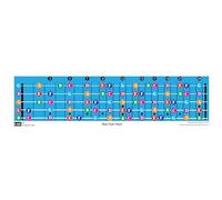 QMG 5 Strings Bass Guitar Fretboard Note Chart, Learn to Play Guitar and Music Theory, Suitable for all Levels