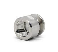 QMINOX SS304 KF16 NPT Female Adaptor thread 1/2" NW16 KF Female coupling ISO-KF16 X FNPT 1/2"