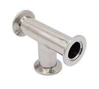 QMINOX SS304 KF25 Tee Adapter,Tee 3-Ways Vacuum Pipe Fittings