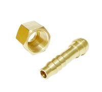 QMIQXIWS 6mm Hose OD To M16x1.5 Metric Female Left Hand Thread Brass Pipe Fitting Union Connector