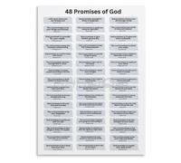 QMIQXIWS Gods Promises Scripture Metal Sign Vintage Decor 8x12 Inch | Inspirational bible quote on tin suits home kitchen office cafe wall