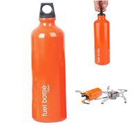QmjdDymx 750Ml Msr Fuel Bottle Aluminum Alloy Portable Gas Container, Thickened Petrol Storage for Outdoor Camping Hiking Motorcycle, Only Bottle