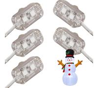 QmjdDymx 9.8ft Waterproof 5-LED Inflatable Light Strip, Outdoor, LED, White, 5 LEDs, Inflatable Light Strip