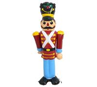 QmjdDymx Christmas Inflatable Nutcracker Soldier 3.5ft PVC Nutcracker Christmas Decor with 2 Hidden Air Holes Christmas Inflatables Outdoor Decorations for Holiday Inflatable Yard Decorations