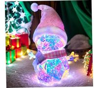 QmjdDymx Cute Christmas Decor Snowman Christmas Decorations Iridescent Prismatic Snowman with Vibrant LED Rechargeable for Christmas Decoration Lighted Holiday Displays 16.7
