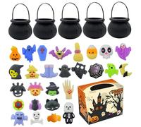 QmjdDymx Halloween Party Favors, 33pcs Halloween Party Favors - Toys with Cauldron for Kids Trick Or Treat - Multicolor