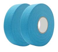 QmjdDymx Hockey Stick Tape,Hockey Tape 2 Roll 1In x 82Ft Highly Sticky Sky Blue Hockey Stick Tape Non-Slip Waterproof Imitation Cotton Hockey Grip Tape for Training & Competition,Hockey Grip Tape