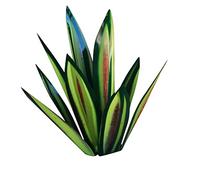 QmjdDymx Tequila Rustic Sculpture, Metal Agave Plants 13.78" Outdoor Decor Tequila Rustic Sculpture Metal Agave Yard Art Sculpture For Yard Sculpture Outdoor - Green