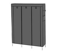 QmjdDymx Wardrobe Closet 51.2x17.7x66.9'' Non-Woven Fabric Dust-Proof Temporary Wardrobe Easy Installation Portable Wardrobe for Bedroom Living Room,Bedroom Wardrobes,Wardrobe Closet