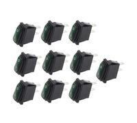 QMKADFQXF 10pcs 2D2P-green_NO LIGHT KCD3 34x17.5mm Rocker Switch ON-OFF 2Pin 2Position,15A 250VAC/20A 125VAC