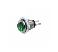 QMKADFQXF 10pcs green 2pin button Switch 8MM 0.5A 250V AC Reset Button Round Switch DS-101