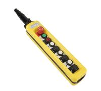 QMKADFQXF 1pc One Speed Control Hoist Crane 8 Pushbuttons Pendant Control Station With Emergency Stop XAC-A8713