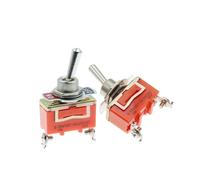 QMKADFQXF 1PCS ON-OFF 15A 250V Toggle Switch 2 Pin Toggle Flick Switch Light Metal SPST E-TEN1021