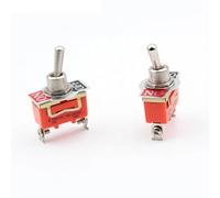 QMKADFQXF 2pcs E-TEN1021 SPST ON/OFF 2 Position Power Control 12mm Thread Toggle Switch AC 250V 15A
